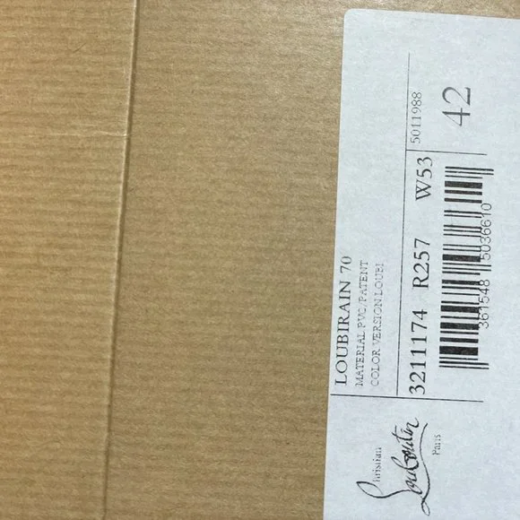 Christian Louboutin LOUBIRAIN 70 PVC Rubber Rain Rainboots Block Heel Boots - Picture 11 of 11